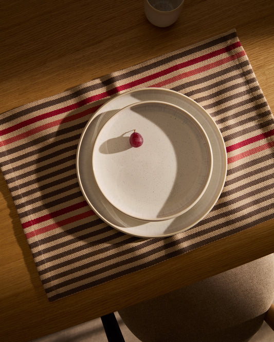 Assiette à dessert Uilo en céramique blanche
