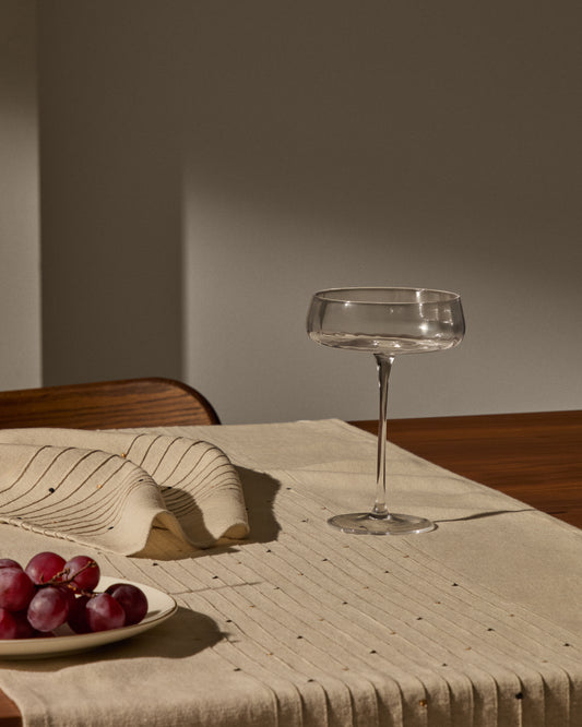 Coupe à champagne Mimba en verre transparent 25 cl