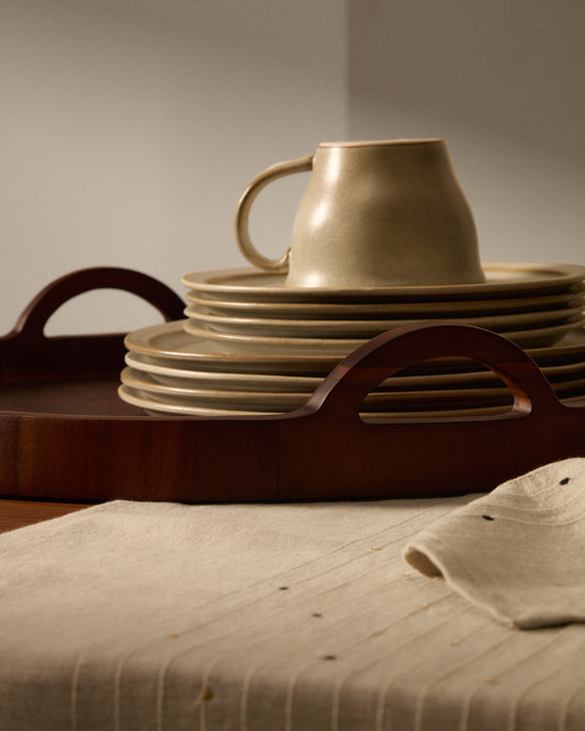 Grande tasse Coval en céramique blanche