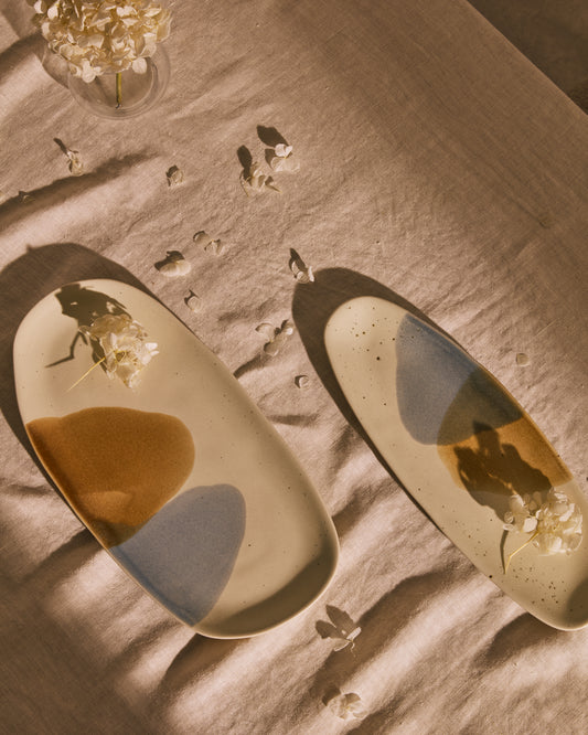 Plat Miglo en céramique multicolore