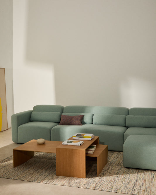 Table basse Litto en placage de chêne FSC Mix Credit 90 x 45 cm