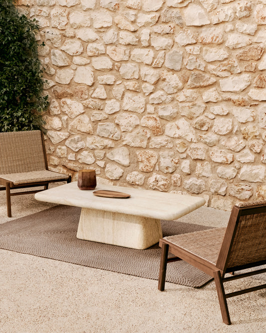 Tapis Despas en fibres synthétiques beige 160 x 230 cm