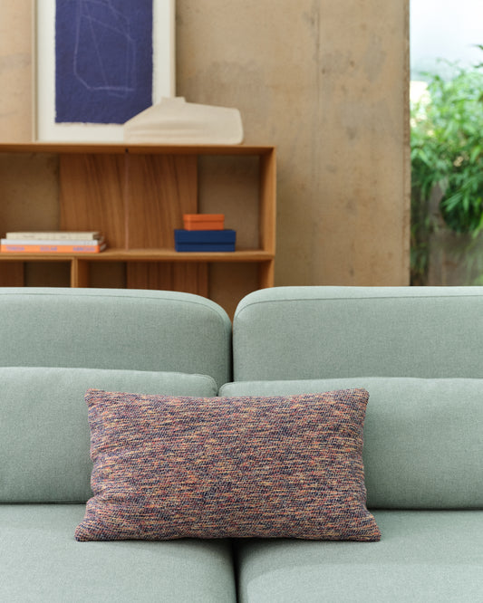 Housse de coussin Teyra en coton multicolore 30 x 50 cm