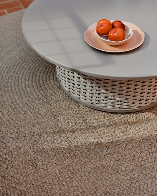 Tapis Despas en fibres synthétiques beige Ø150 cm