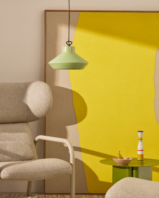 Suspension Portol en céramique verte