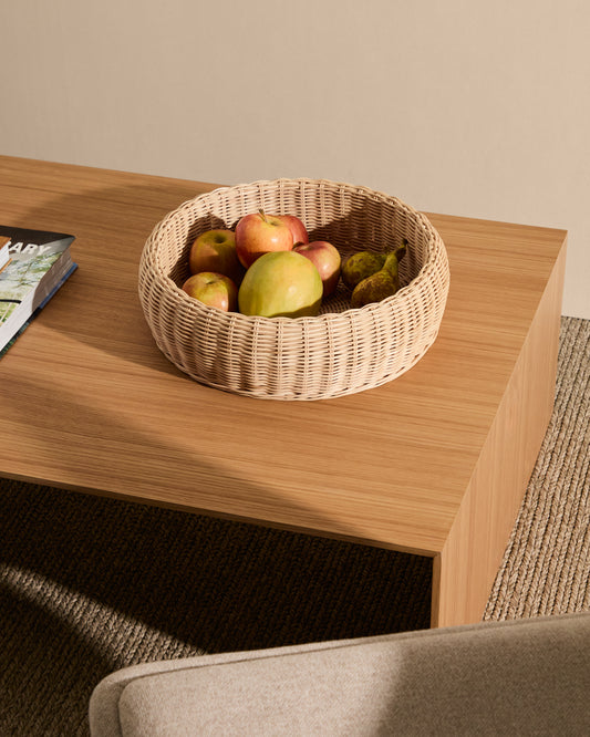 Vase en rotin Zilna 11 cm