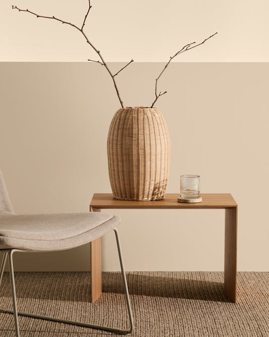 Vase en rotin Zilna 40 cm