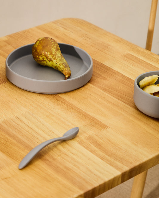 Ensemble Lili assiette et bol en silicone bleu