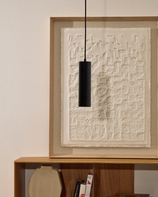 Suspension Andia en aluminium avec finition peinte noire