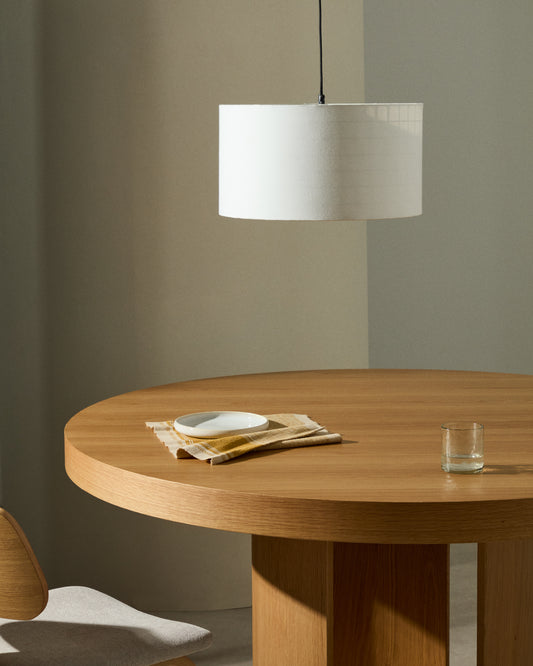 Abat-jour pour plafonnier Dulan en coton Ø 45 cm