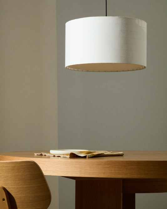 Abat-jour pour plafonnier Dulan en coton Ø 65 cm