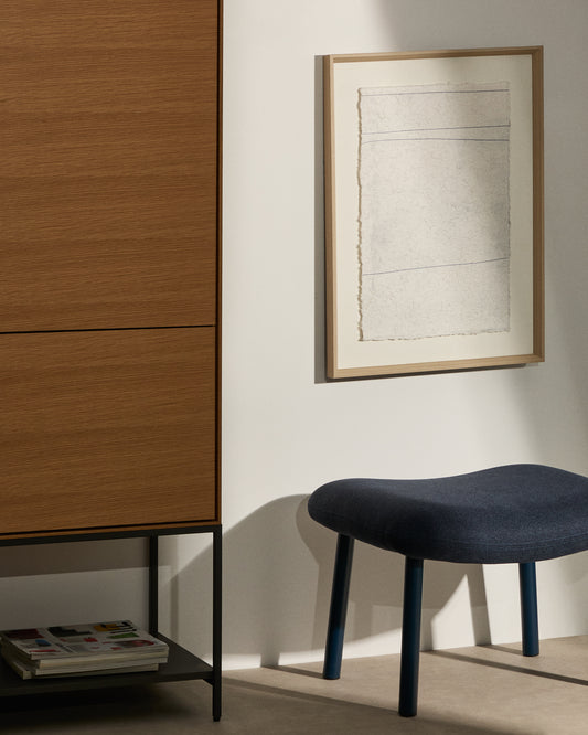 Tableau Durkan en papier recyclé blanc 50 x 70 cm