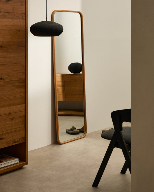 Miroir Milsa en bois de teck 54 x 154 cm FSC 100%