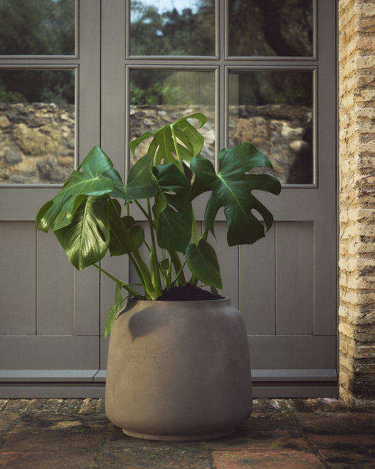 Cache-pot Lira effet terracota Ø 40 cm