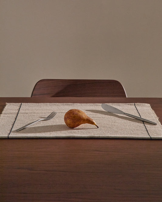 Lot de 2 sets de table Lunel en jute 50 x 35 cm