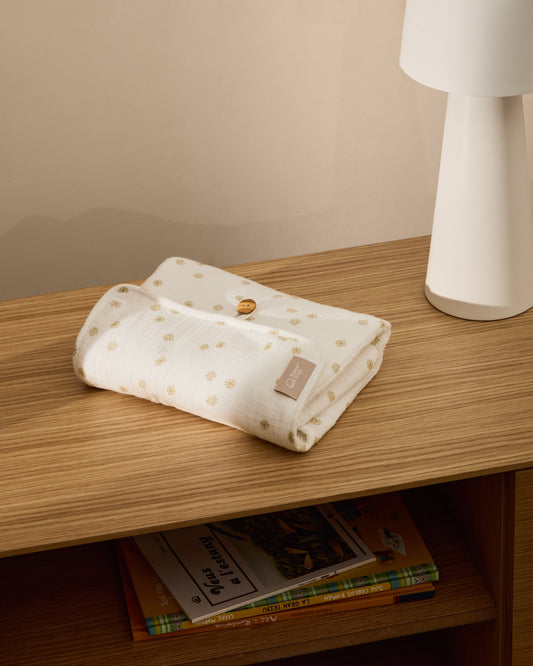 Table à langer portable Olna 100 % coton motifs soleils