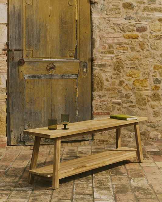 Banc Safara bois de tek recyclé 150 cm