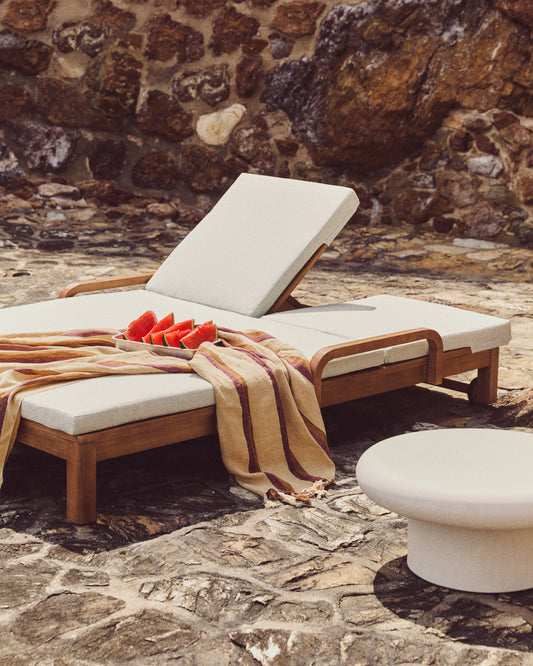 Transat double Sonsaura en bois d’eucalyptus FSC 100 %