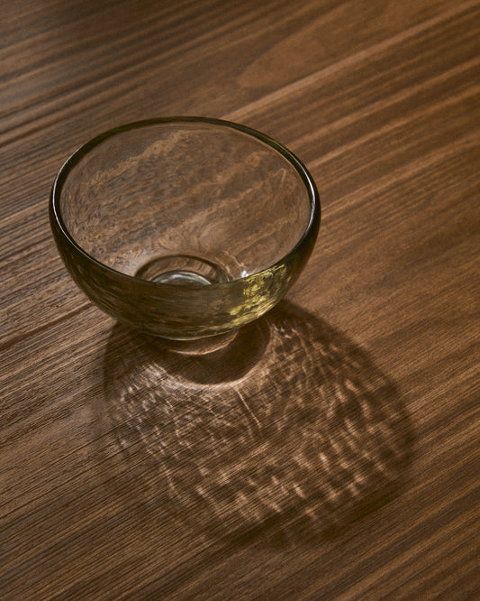 Petit bol Sileia en verre recyclé transparent