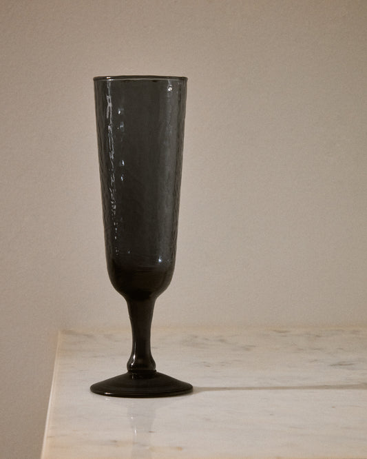 Verre à vin Sileia en verre recyclé bleu