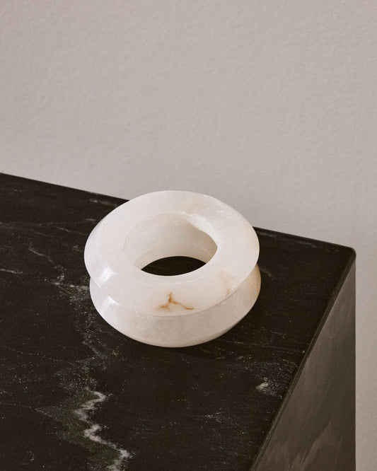 Ensemble Noreli de 2 ronds de serviette en albâtre