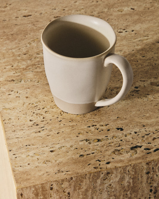 Grande tasse Azir en céramique beige