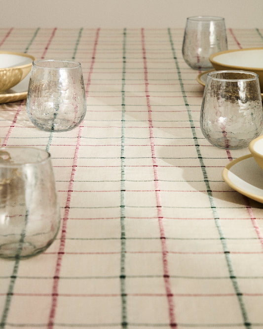 Nappe Aldelie 100 % coton jacquard multicolore 150 x 250 cm