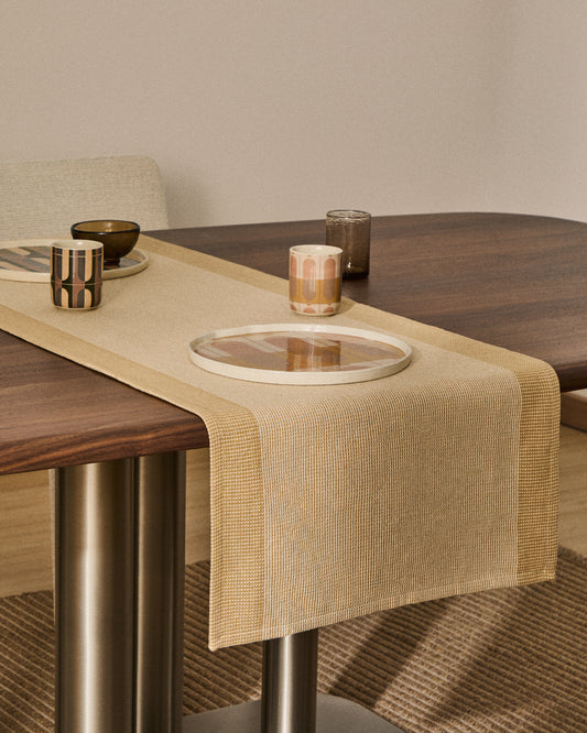 Assiette plate Julnet en céramique marron