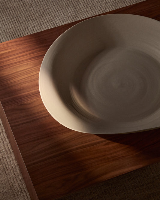 Centre de table Ebenor en céramique beige Ø 53 cm