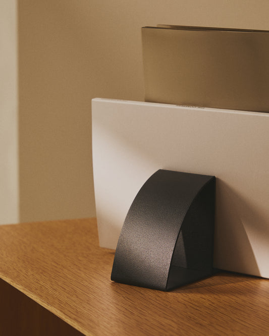 Serre-livres Mistra en fer noir