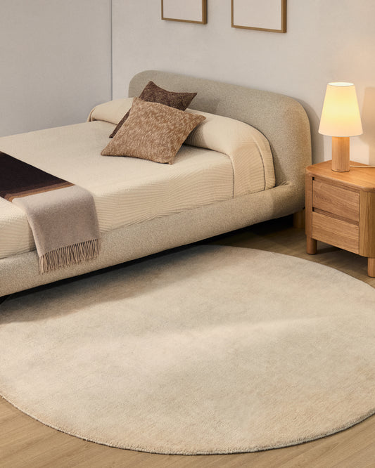 Tapis rond Empuries blanc Ø 200 cm