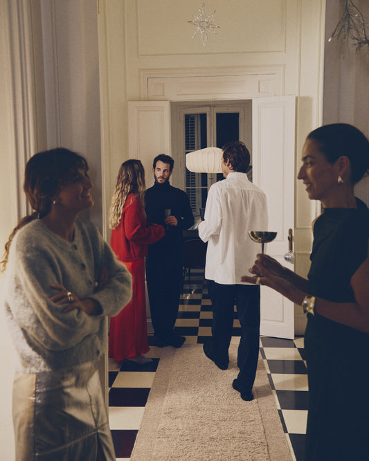 Tapis de couloir Marely en laine beige 200 x 80 cm