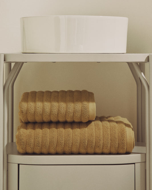 Serviette de toilette Navira 100 % coton vert clair 50 x 90 cm