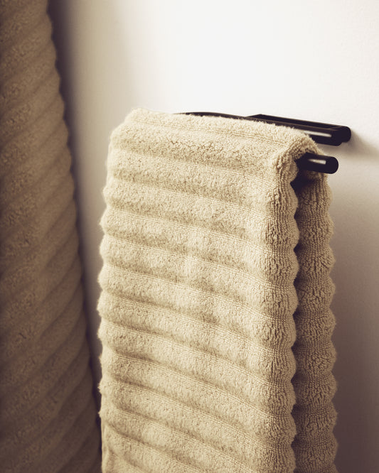Essuie-mains Navira 100 % coton beige 30 x 50 cm