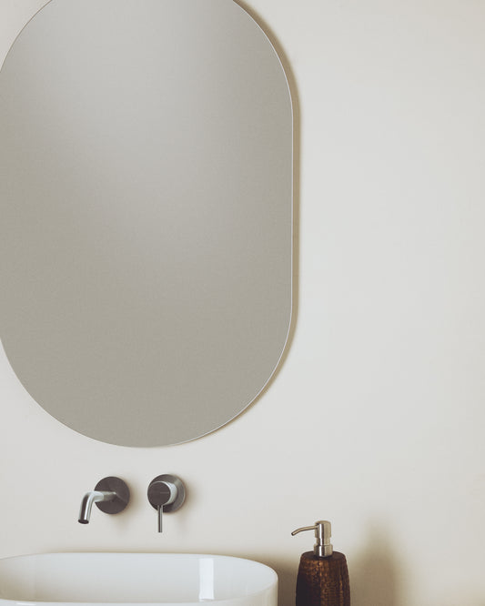 Miroir ovale Donia pour salle de bains 80 x 50 cm