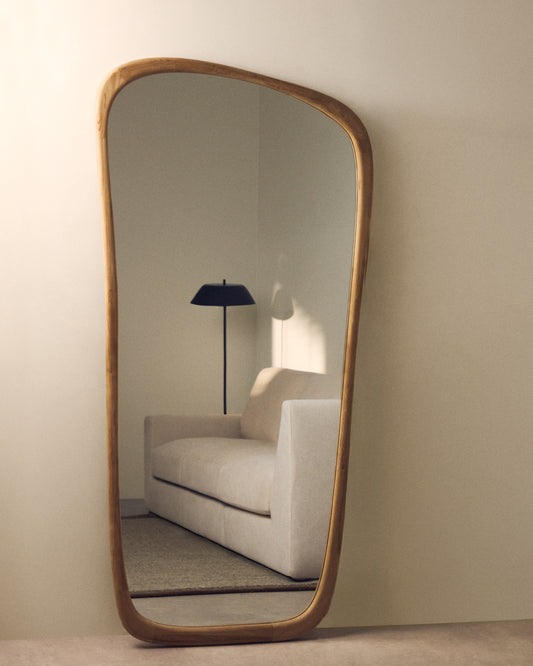 Miroir en bois Alura en teck 94,6 x 192,1 cm FSC 100%