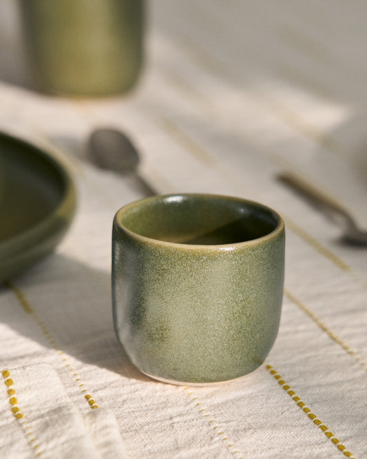 Tasse Uilo en céramique verte