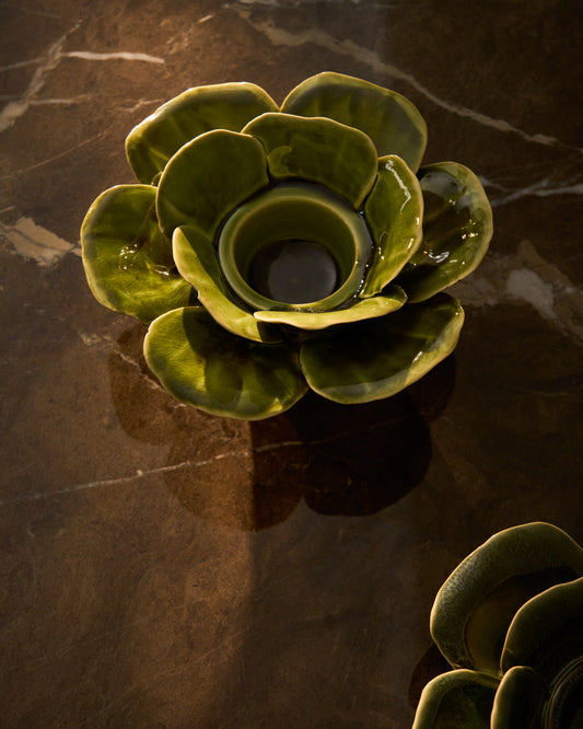 Chandelier Ederia en céramique vert clair Ø 20 cm