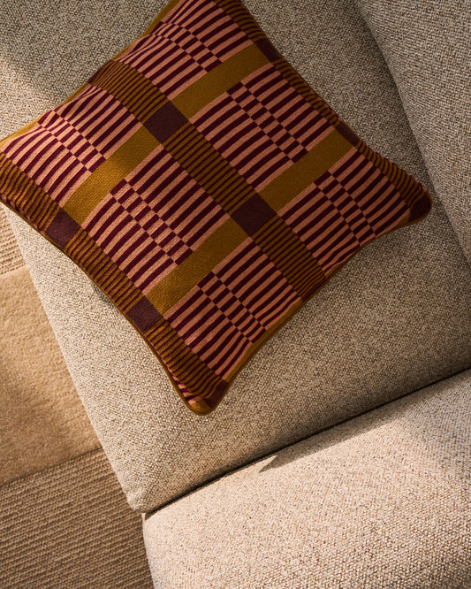 Ately 100% cotton multicoloured cushion cover 45 x 45 cm