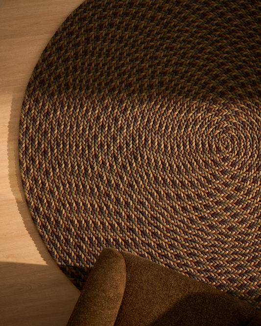 Tapis rond Despas en fibres synthétiques multicolore Ø 200 cm