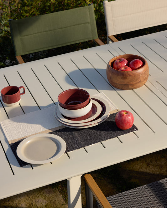 Ensemble Tari de 2 sets de table 100% coton noir 35 x 50 cm