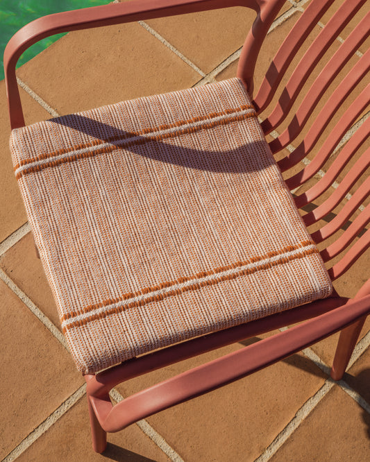 Coussin de chaise Drati 100 % PET orange 40 x 40 cm