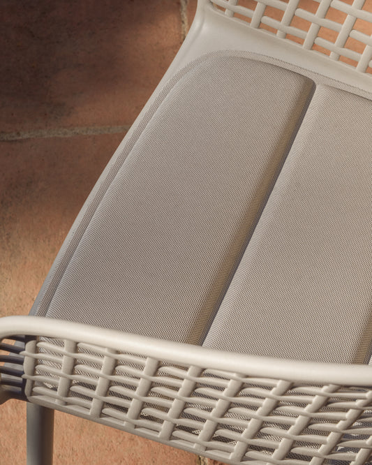 Coussin de chaise Sindera beige 45 x 43 cm