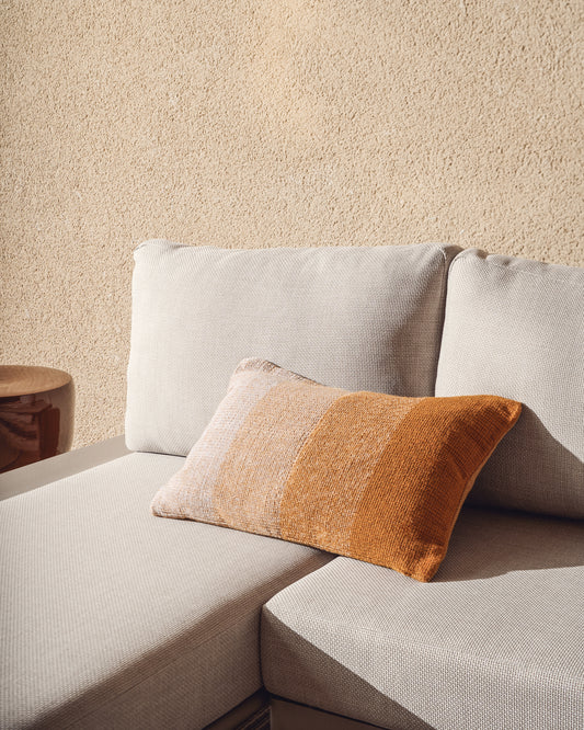 Housse de coussin Adys 100 % PET orange 40 x 60 cm