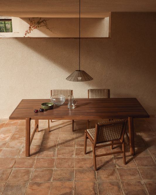 Table d’extérieur Itani en bois d’acacia 200 x 100 cm FSC 100 %