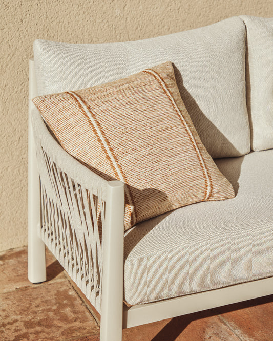 Housse de coussin Drati 100 % PET orange 45 x 45 cm