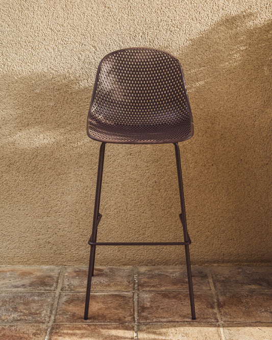 Tabouret d’extérieur Quinby marron 75 cm