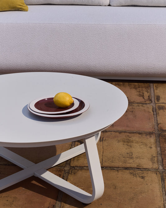 Assiette Doren en céramique grenat