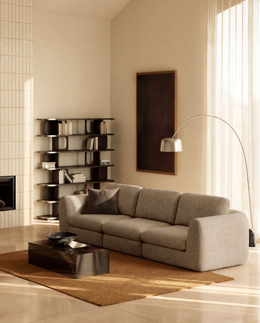 Vera light brown 4-seater sofa 320 cm FSC Mix Credit