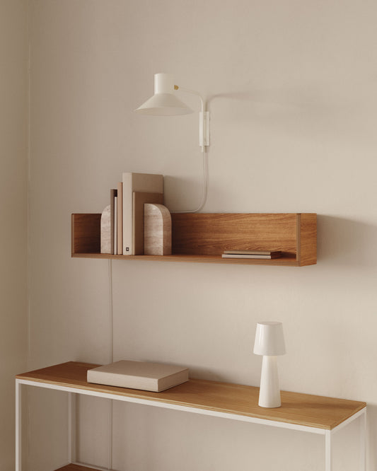Étagère Octavia en contreplaqué de bois  de frêne FSC Mix Credit 90 x 20 cm